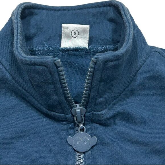 Appaman Toddler Boys Navy Motor Cross Zip Up Cotton‎ Jacket Size 5 - Picture 5 of 7
